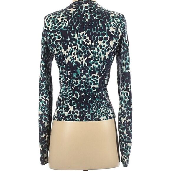 BANANA REPUBLIC Animal Print Cardigan - Picture 2 of 10